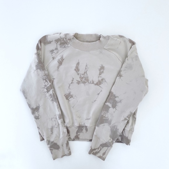 lululemon Ready to Roll Crew Shibori Dove Grey Cement Grey - Picture 1 of 3